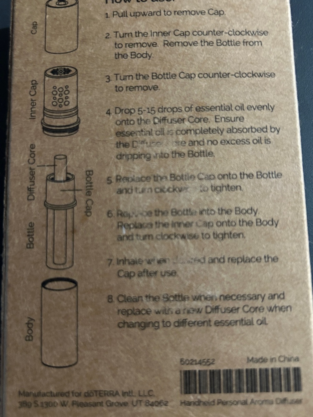 Doterra handheld personal aroma diffuser new in box - Picture 2 of 2